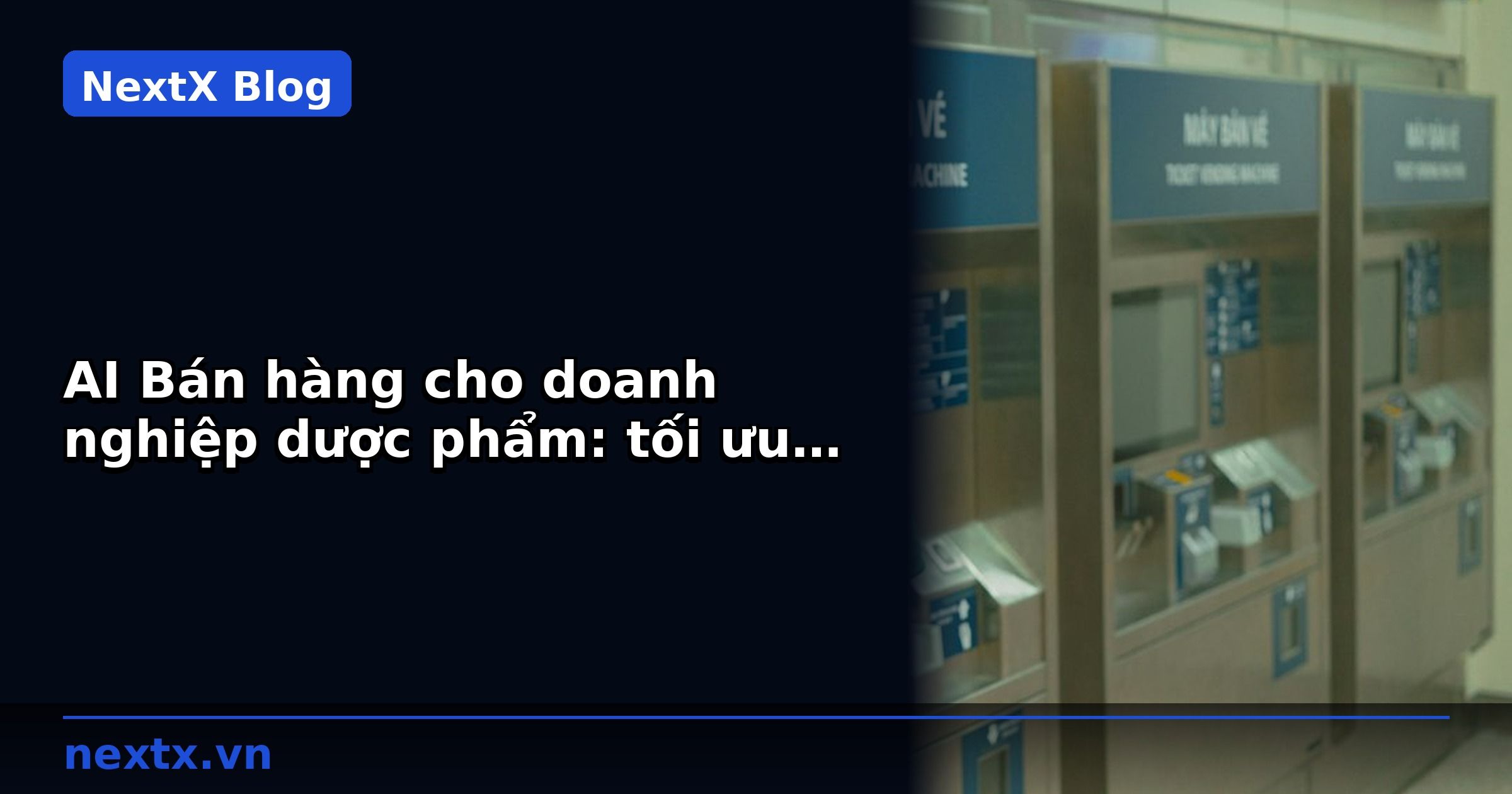 AI Bán hàng cho doanh nghiệp dược phẩm: tối ưu tuyến bán hàng B2B | NextX