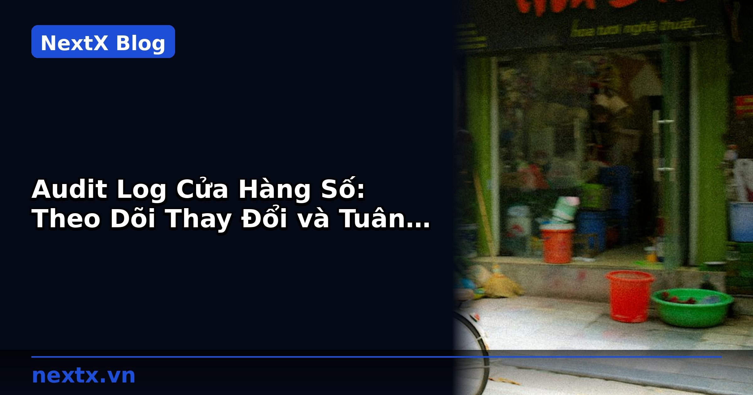 Audit Log Cửa Hàng Số: Theo Dõi Thay Đổi và Tuân Thủ | NextX