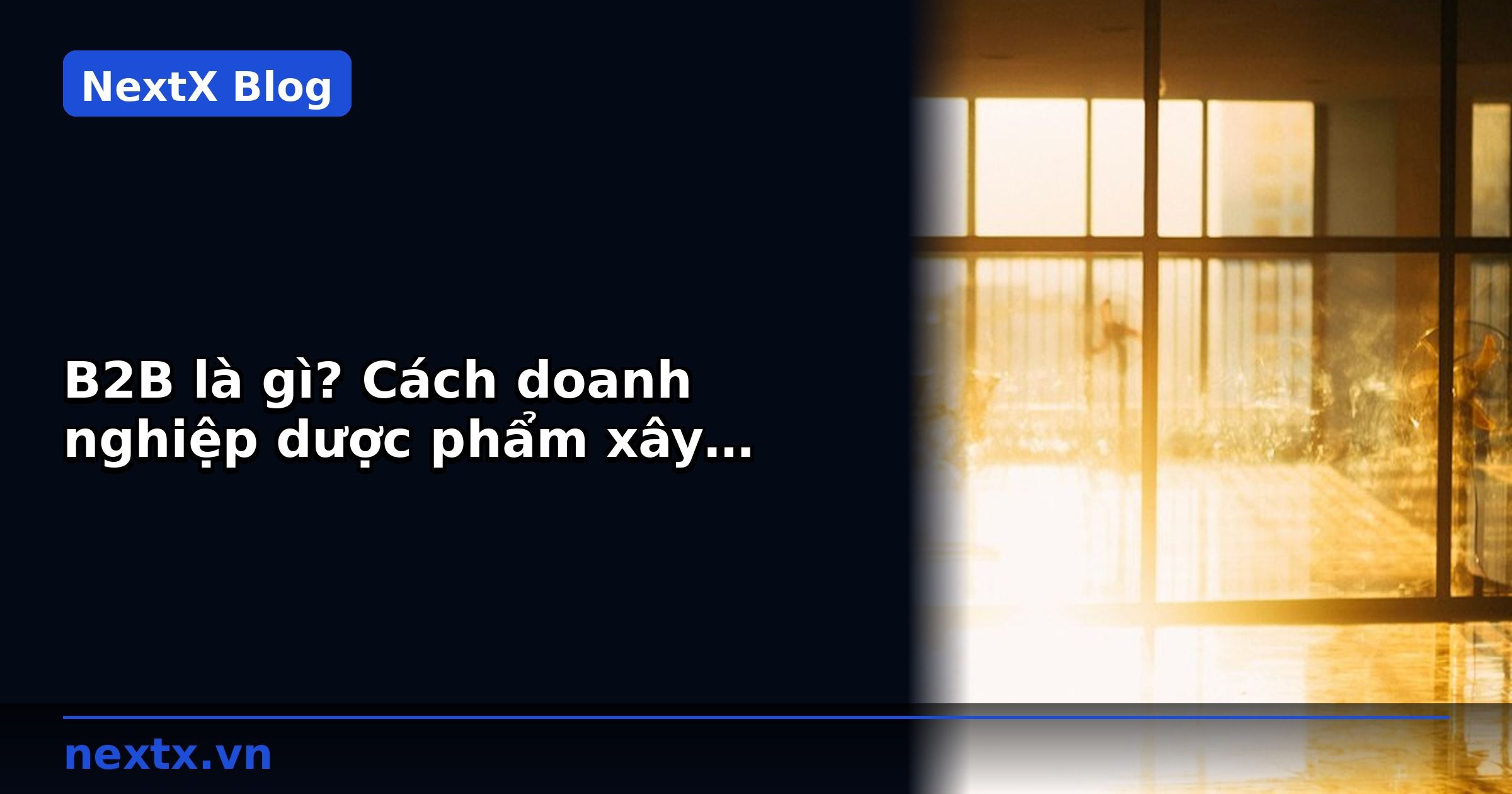 B2B là gì? Cách doanh nghiệp dược phẩm xây dựng kênh bán buôn | NextX