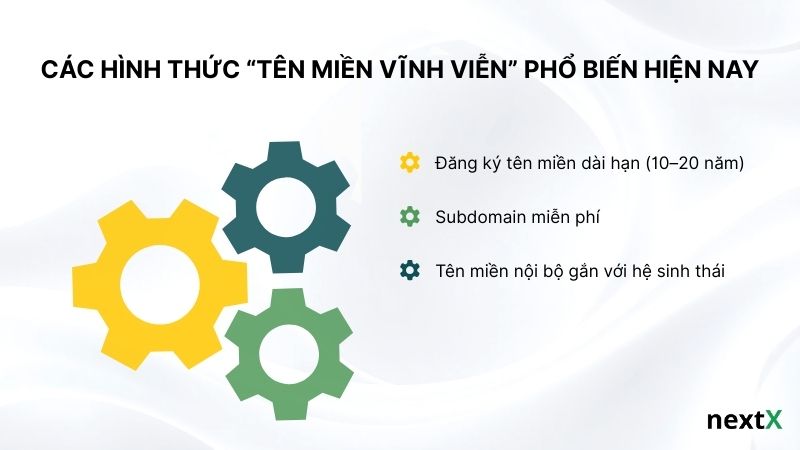 Các hình thức “tên miền vĩnh viễn” phổ biến hiện nay