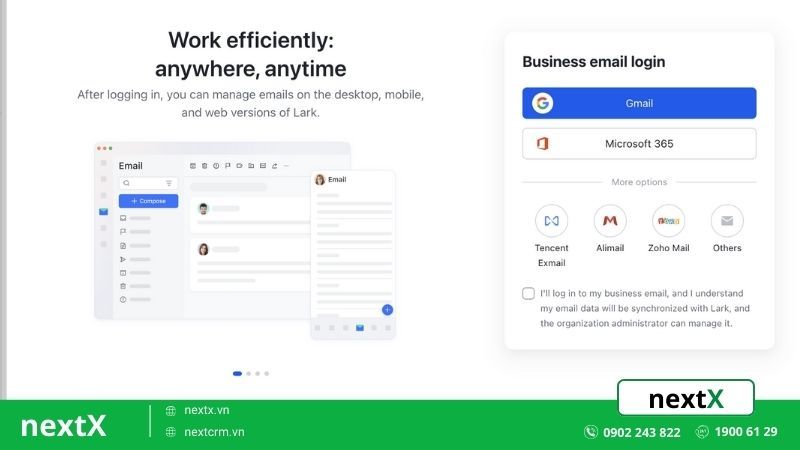 cách tạo tài khoản lark mail