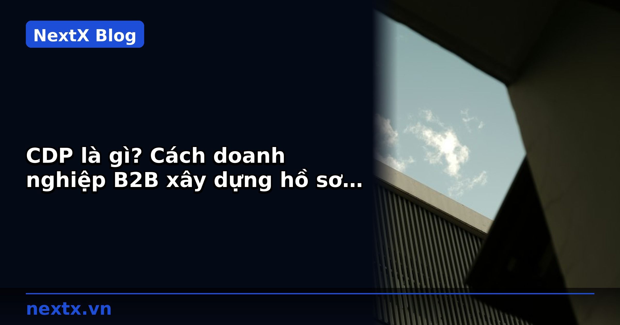 CDP là gì? Cách doanh nghiệp B2B xây dựng hồ sơ khách hàng 360° với NextX CDP | NextX