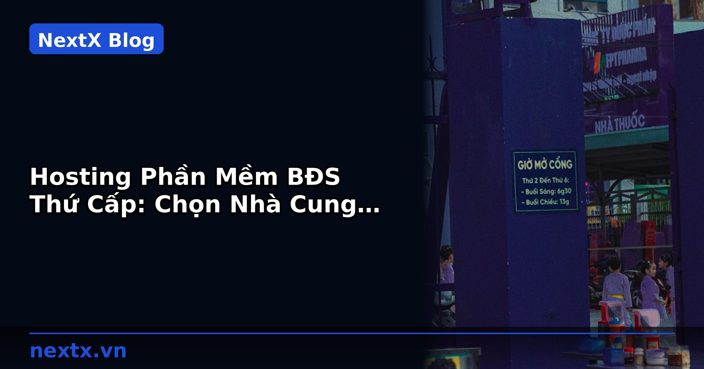 Hosting Phần Mềm BĐS Thứ Cấp: Chọn Nhà Cung Cấp Việt Nam | NextX