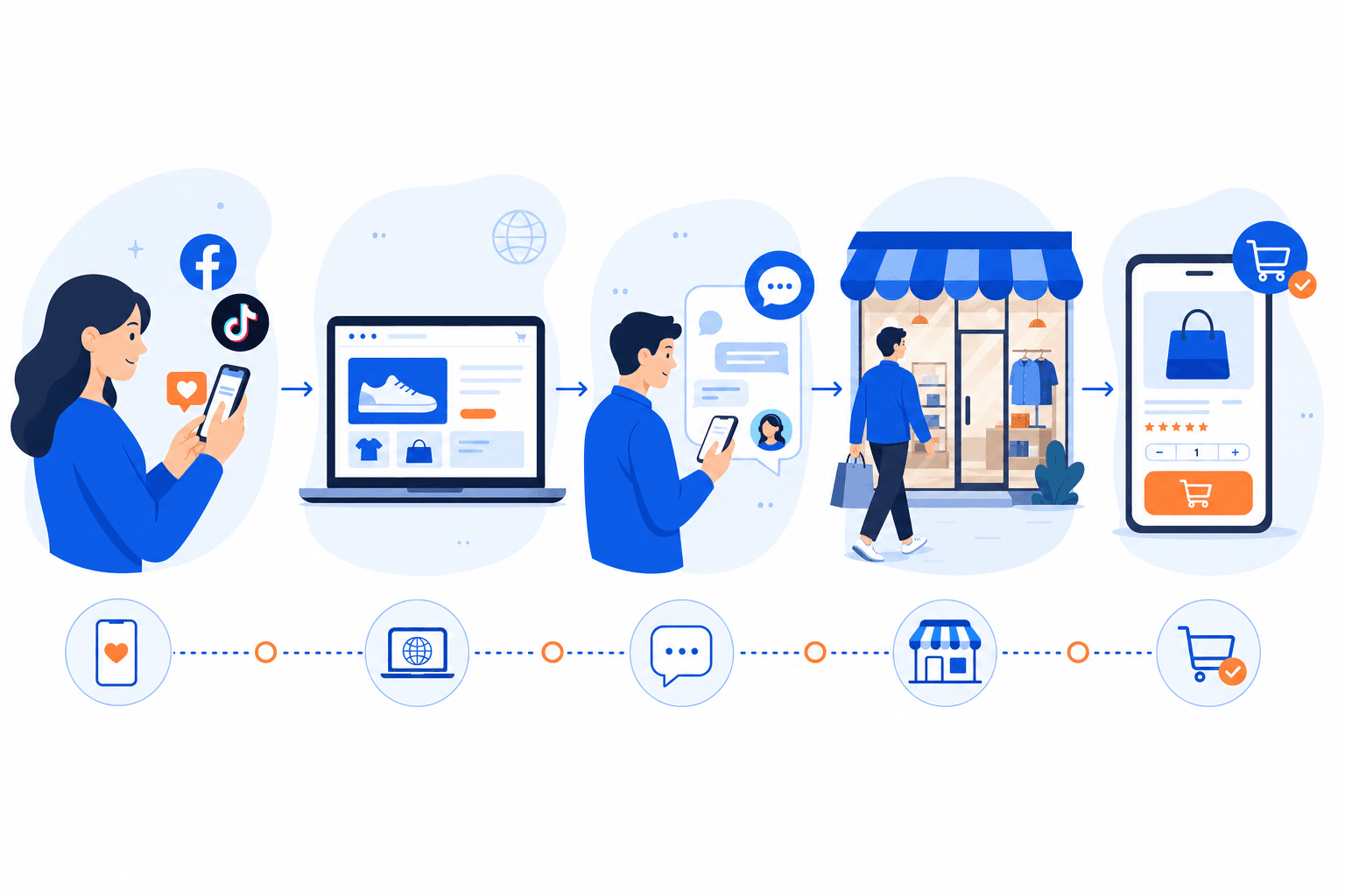 Hành trình khách hàng đa kênh từ nhận biết đến mua hàng — NextX