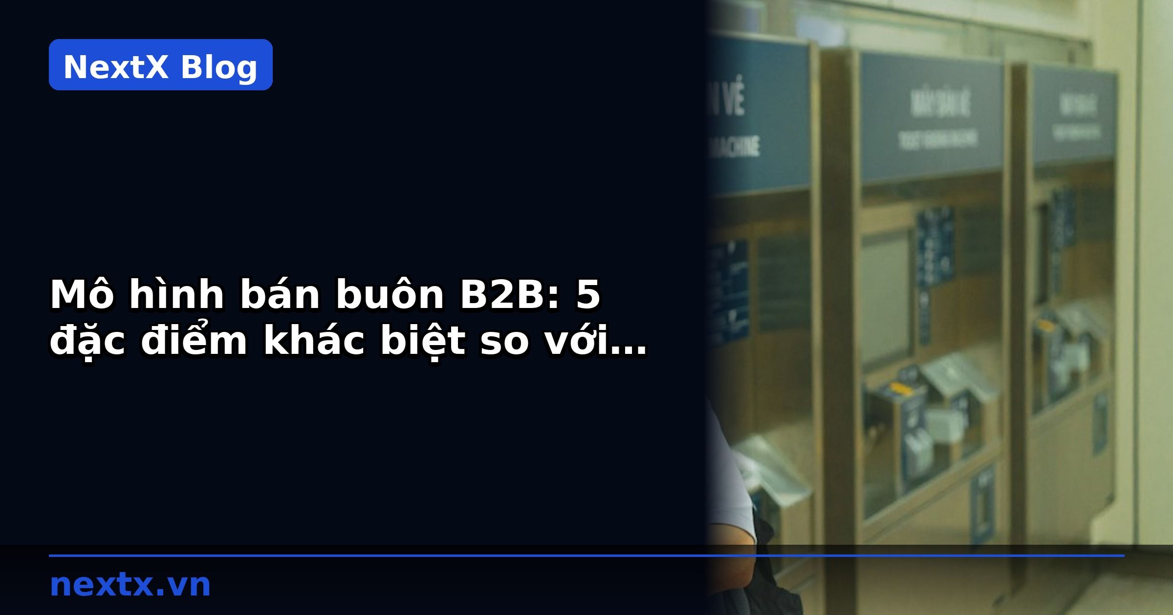Mô hình bán buôn B2B: 5 đặc điểm khác biệt so với bán lẻ | NextX