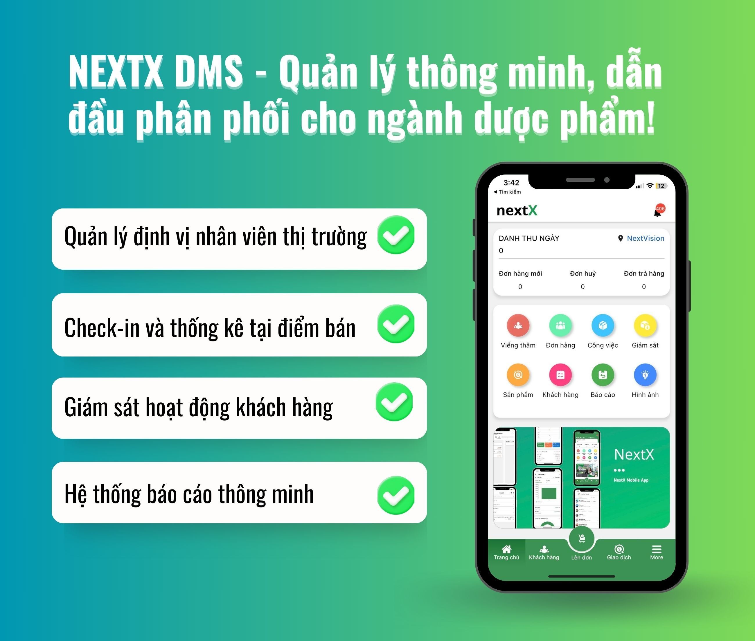 NextX — Tổng quan giải pháp DMS quản lý phân phối đa tầng