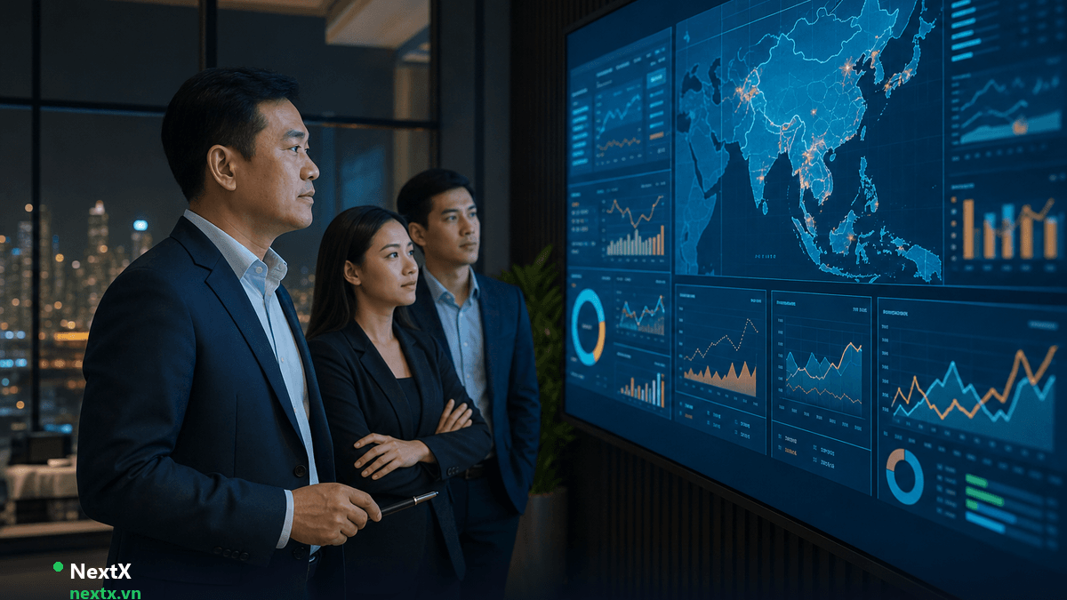 NextX — Quản lý công ty lữ hành phân tích dashboard tour và booking realtime