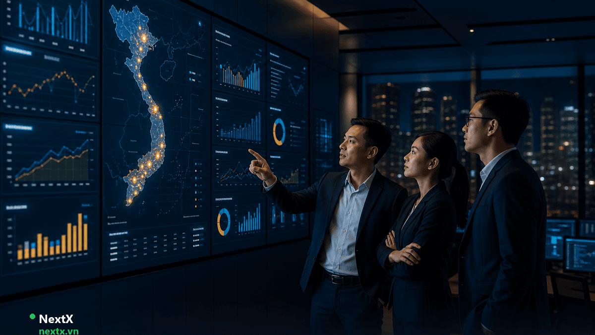 NextX — Chuỗi cửa hàng đa chi nhánh đồng bộ dữ liệu trên phần mềm quản lý