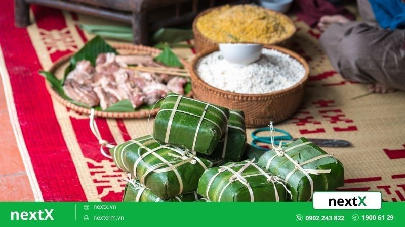 Phong tục gói bánh chưng ngày Tết của người Việt