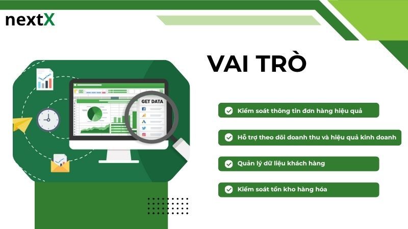 Vai trò quản lý bán hàng bằng EXCEL